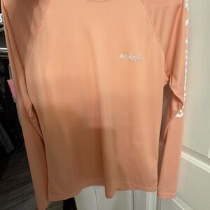 Columbia Orange Fitted Long Sleeve Tee